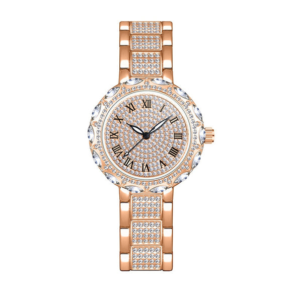 Men Women Quartz Watch Diamond Watches  Casual Star Shinning Wristwatche reloj de mujer Mart Lion Rose Gold  