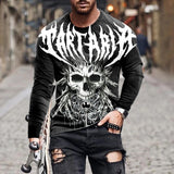 Oversized Men's Retro Striped Long Sleeve T Shirt Casual Breathable T Shirt Loose O Neck Street Mart Lion 9 S 