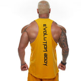 Summer Gyms Men's Sleeveless Tank tops Bodybuilding Fitness Clothing Breathable quick-drying Vest Mart Lion   