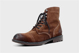 Genuine Leather Men's Boots Style Paratrooper Soft Leather Winter Mart Lion   
