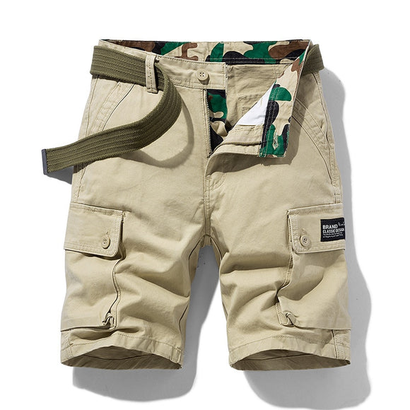  Summer Thin Men's Cargo Shorts Cotton Button Pocket Washed Comfort Casual Shorts Slim Fit Outdoor Men's Shorts Mart Lion - Mart Lion