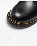 Men's Luxury Casual Genuine Hard-Leather Leisure Tooling Shoes Inside Handmade Trend Shoes Mart Lion   