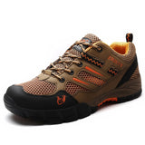 Summer Hiking Shoes Women Hiking Shoe Mesh Hollow Breathable Outdoor Trekking Sports Wear-Resistant Men's Shoe Mart Lion Brown 36 CN