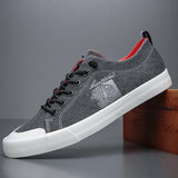 Men's Casual Shoes Canvas Breathable Vulcanize Classic Sneakers Mart Lion 22117 black 38 