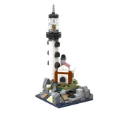 Gobricks MOC Mini 21335 Lighthouse City Streets View Building Block Bricks Set Educational Toys For Children Birthday Gifts Set Mart Lion   