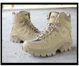 Tactical Military Combat Boots Men's Genuine Leather US Army Hunting Trekking Camping Mountaineering Winter Work Shoes Boot Mart Lion   