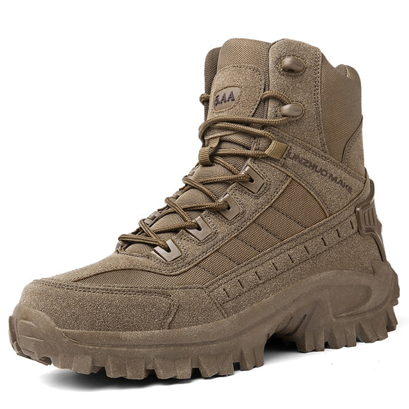 Winter Footwear Military Tactical Men's Boots Special Force Leather Desert Combat Ankle Army Shoes Mart Lion Auburn 39 