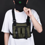  Men's Chest BagsTactical Functional Street Boy Hip-hop Tactical Vest Bag Young Chest Rig Packs Canvas Male Waist Bag Mart Lion - Mart Lion
