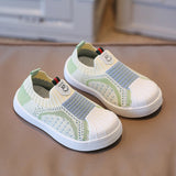 Girls Boys Casual Shoes Infant Toddler Baby Kids Non-slip Soft Bottom Stitching Color Sneakers Mart Lion green 21 