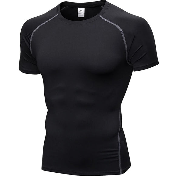  Quick Dry Running Shirt Men's Rashgard Fitness Sport Gym T-shirt Bodybuilding Gym Clothing Workout Short Sleeve Mart Lion - Mart Lion