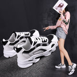 Women Height Increasing Running Shoes Sneakers Breathable Couples Trainers Sports basket fille femme zapatillas deportivas mujer