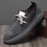 Men's Genuine Leather Shoes Luxury Desiginer Boat Casual Rubber Board