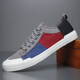 Men's Canvas Shoes Breathable Sneakers Casual Vulcanize Classic Korean Board Mart Lion 22106 gray 38 
