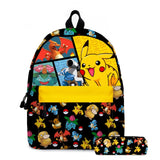 Pokemon Children's School Backpack Storage Bag Kawaii Pikachu Pencil Case Anime Doll Travel Bag Boy Of Girl Toys Xmas Mart Lion F  