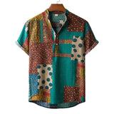 Summer Men's Beach Hawaiian Shirts Casual Vacation Street Short Sleeve Street Shirts Tops Mart Lion E854985A XL China