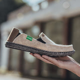 Espadrilles for Men's Loafers Summer Canvas Casual Shoes Handmade Weaving Fisherman Mart Lion   