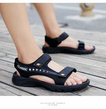  Men's Sandals Summer Shoes Trendy Slippers Breathable Beach Flip Flops Casual Slip-on Flats Sandals Mart Lion - Mart Lion