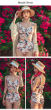 Two Pieces Swimwear For Women Print Bikini Set Female Floral Swimsuit 1 Set Bathing Suits Mart Lion   