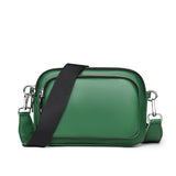 Women Bags Genuine Leather Simple Design Trend Crossbody Bags Female Cowhide Shoulder Bag Green Ladies Mart Lion Green  