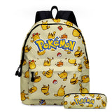Pokemon Children's School Backpack Storage Bag Kawaii Pikachu Pencil Case Anime Doll Travel Bag Boy Of Girl Toys Xmas Mart Lion D  
