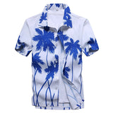 Quick Dry Casual Floral Beach Shirt Men's Summer Men's Short Sleeve Hawaiian Shirt Asian Mart Lion Asian Size 3 S 