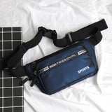 Outdoor men's Belt Pouch Sports handbag Casual Cycling Small Waist Pack Crossbody Bag Shoulder Bag Crossbody Ches Mart Lion Blue 4  