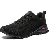 Breathable Light Outdoor Sneakers Men's Casual Shoes Lace-up Black Design Men's Shoe