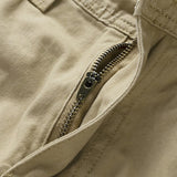 Men's Loose Cotton Cargo Shorts Summer Thin Breathable Soft Shorts Multi Pocket Zipper Pants Mart Lion   