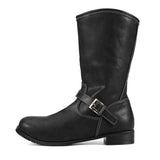 Men Boots Leather Knight Ankle Brithsh Motorcycle Zapatos De Hombre Mart Lion   