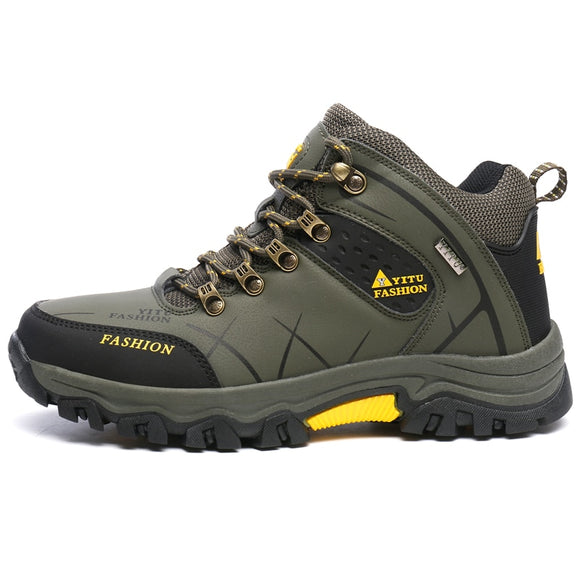 Hiking Shoes Men's Outdoor Hiking Boots Trekking High Top Mountain Climbing Trekking Sneakers Mart Lion Green Eur 39 