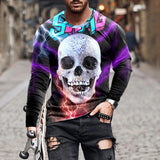 Oversized Men's Retro Striped Long Sleeve T Shirt Casual Breathable T Shirt Loose O Neck Street Mart Lion 5 S 