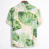 Summer Men's Beach Hawaiian Shirts Casual Vacation Street Short Sleeve Street Shirts Tops Mart Lion   