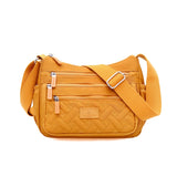 Waterproof Nylon Women Messenger Bags Korean Style Designer Luxury Shoulder Plaid Handbags Casual Lady Crossbody Mart Lion Yellow  