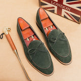 Green Men Loafers Flock Breathable Slip-On Casual Shoes Handmade  Zapatos De Hombre Mart Lion green 38 