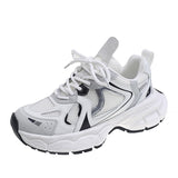 Design Woman Chunky Sneakers Autumn Platform Mesh Casual Shoes Dad Sport Black Vulcanized Mart Lion White 35 