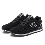Men's Sneakers Artificial Leather Casual Shoes Breathable Tennis Zapatillas Hombre Mart Lion 2603-leather-black 6.5 