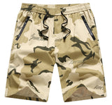 Men's Military Cargo Shorts Streetwear Army Camouflage Tactical Joggers Shorts 100% Cotton Work Casual Beach Short Pant Mart Lion Khaki XL 