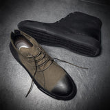 Men's Leather Boots Winter Shoes Leather Ankle Men's Boots Mart Lion   