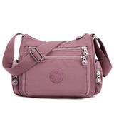 Messenger Bag Causal Women Shoulder Bag Multi Layer Nylon Bag Female Crossbody Bags Crossbody Mother Bag Shoudler Bag Mart Lion Pink 02  