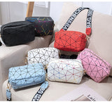 Women Bags Rhombus Ribbon Camera Small Square Bag Casual Mobile Phone Bag Small Mart Lion   