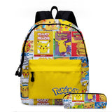 Pokemon Children's School Backpack Storage Bag Kawaii Pikachu Pencil Case Anime Doll Travel Bag Boy Of Girl Toys Xmas Mart Lion Y  