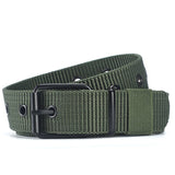 Men's Belts Army Military Canvas Nylon Webbing Tactical Belt Casual Designer Unisex Belts Sports Strap Jeans Mart Lion Army Green China 120cm