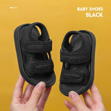 Summer Toddler Boys Sandals Canvas Solid Outdoor Shoes for Kids Boys Breathable Beach Mart Lion Black 1 15 