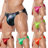 Men's Swimwear Swimming Briefs Underwear Pu Leather Swimsuit swimming Trunks Men's Swim Shorts Panties