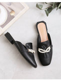  Summer Slippers Women's Casual Sandals Slip-on Outer Wear Korean Style Shoes Lazy Shoes Closed Toe Half Slippers Mart Lion - Mart Lion