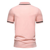 Pink Polo Manche Courte Homme Men's Summer Luxury Social Busines Camisa Polo Masculina Men's Golf Shirt Camisetas Top Mart Lion   