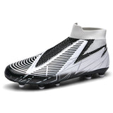 Breathable Mesh Men's Football Shoes TF/FG High-Level Socks After Wear-Resisting Football Sneakers Mart Lion   