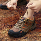 Summer Hiking Shoes Women Hiking Shoe Mesh Hollow Breathable Outdoor Trekking Sports Wear-Resistant Men's Shoe