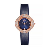 Women Simple Quartz Watches Design Strap Wristwatch Big Dial Ladies Girls Watch Mesh Female Clock For Dropship Mart Lion C5 Blue  