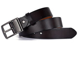  Cow Genuine Leather Luxury Strap Belts Men's Classice Pin Buckle Leather Belt Mart Lion - Mart Lion